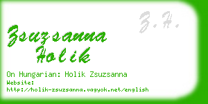 zsuzsanna holik business card